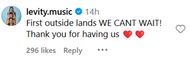 Fans react to Outside Lands 2025 lineup (Image via Instagram/@outsidelands)